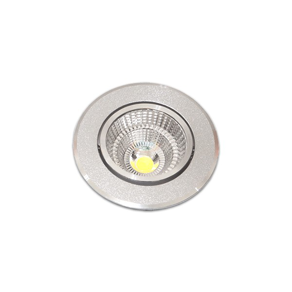 5W/7W 2.5吋 COB LED投射崁燈，7.5cm嵌入孔，燈頭可調整角度