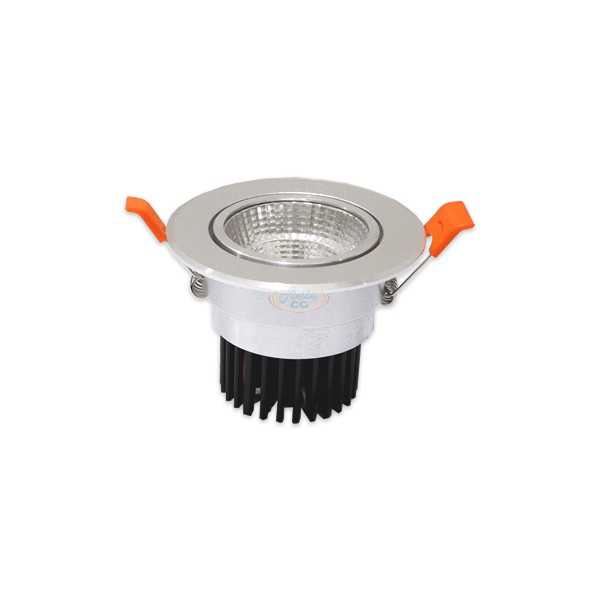 5W/7W 2.5吋 COB LED投射崁燈，7.5cm嵌入孔，燈頭可調整角度